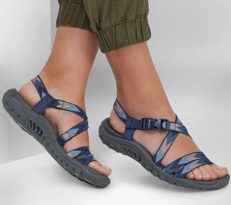 SKECHERS Reggae - Beach Beauty Navy Sandals