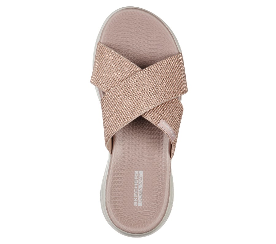 SKECHERS Skechers On-The-Go 600 - Glistening Rosegold Sandals