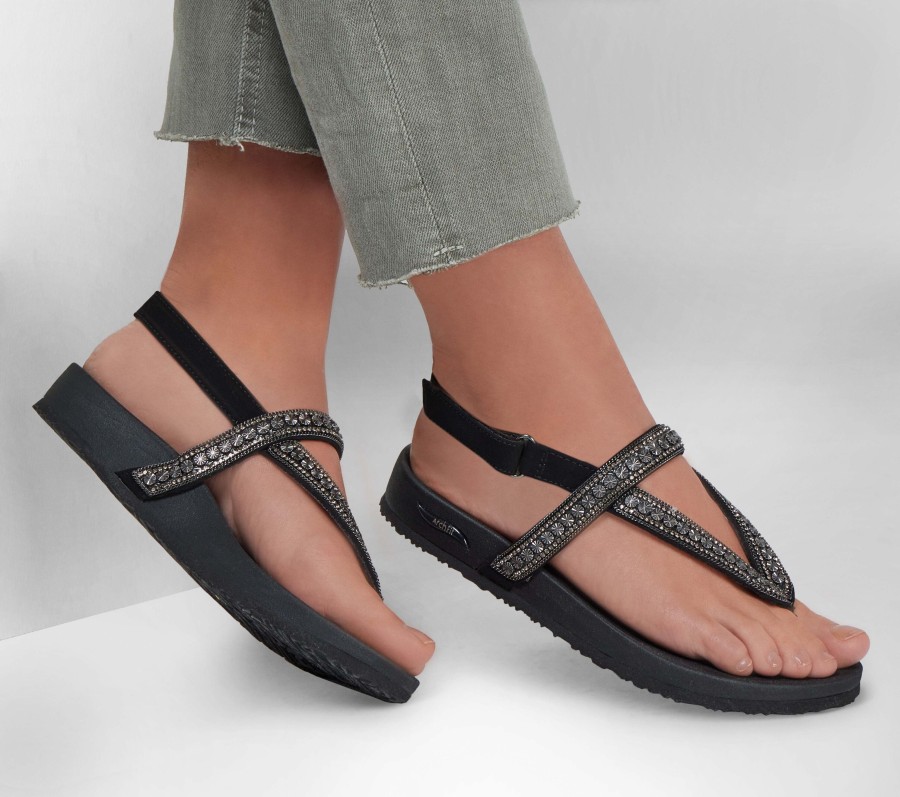 SKECHERS Skechers Arch Fit Meditation Black Sandals