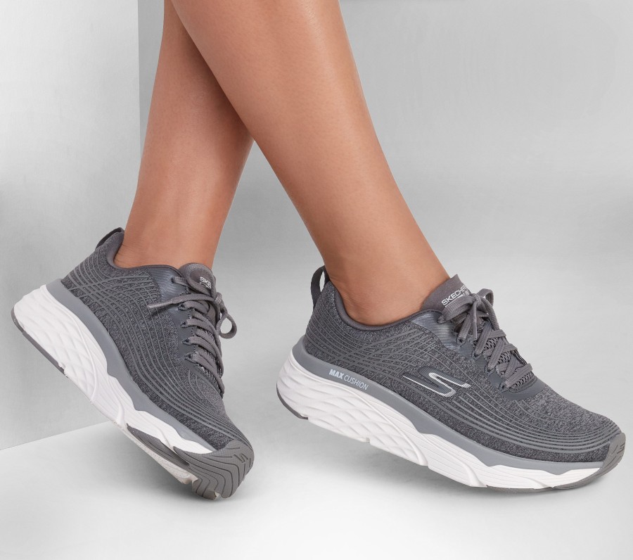 SKECHERS Skechers Max Cushioning Elite - Drive Intensity Gray Lace Up