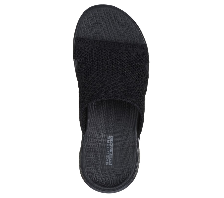 SKECHERS Go Walk Flex Sandal - Elation Black Sandals