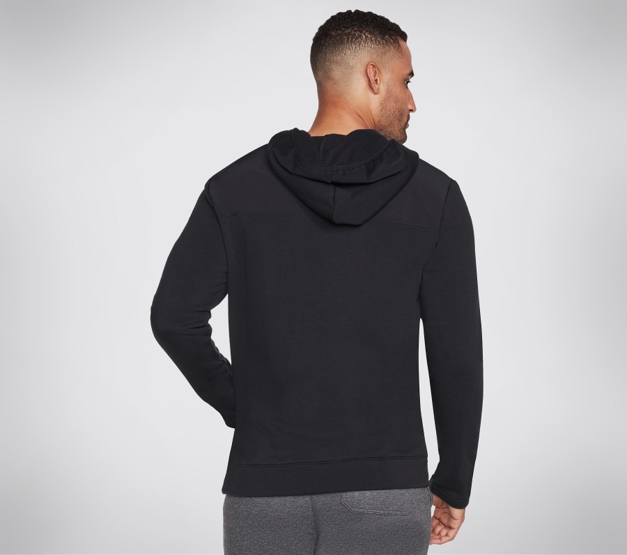 SKECHERS Skech-Sweats Utility Hoodie Black Tops