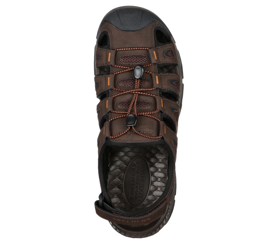 SKECHERS Relaxed Fit: Tresmen - Outseen Chocolate Sandals