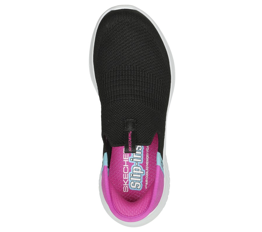 SKECHERS Skechers Slip-Ins: Ultra Flex 3.0 - Fresh Time Black / Pink Slip-Ons