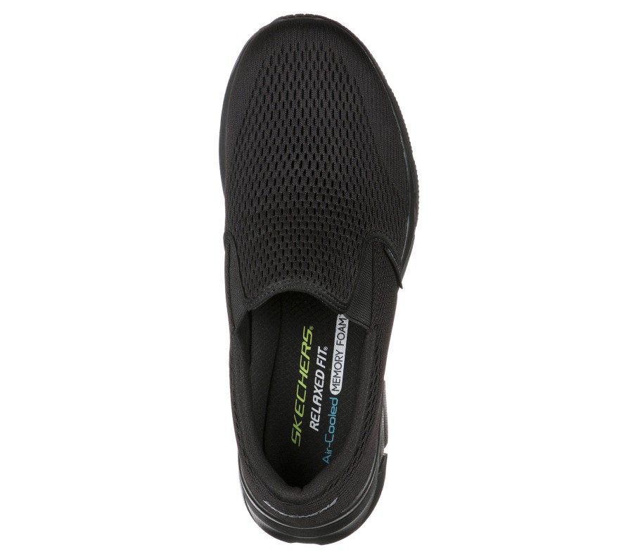 SKECHERS Relaxed Fit: Equalizer 4.0 - Triple-Play Black Slip-Ons