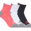 SKECHERS 3 Pack Half Terry Athletic Socks Pink / Black Accessories