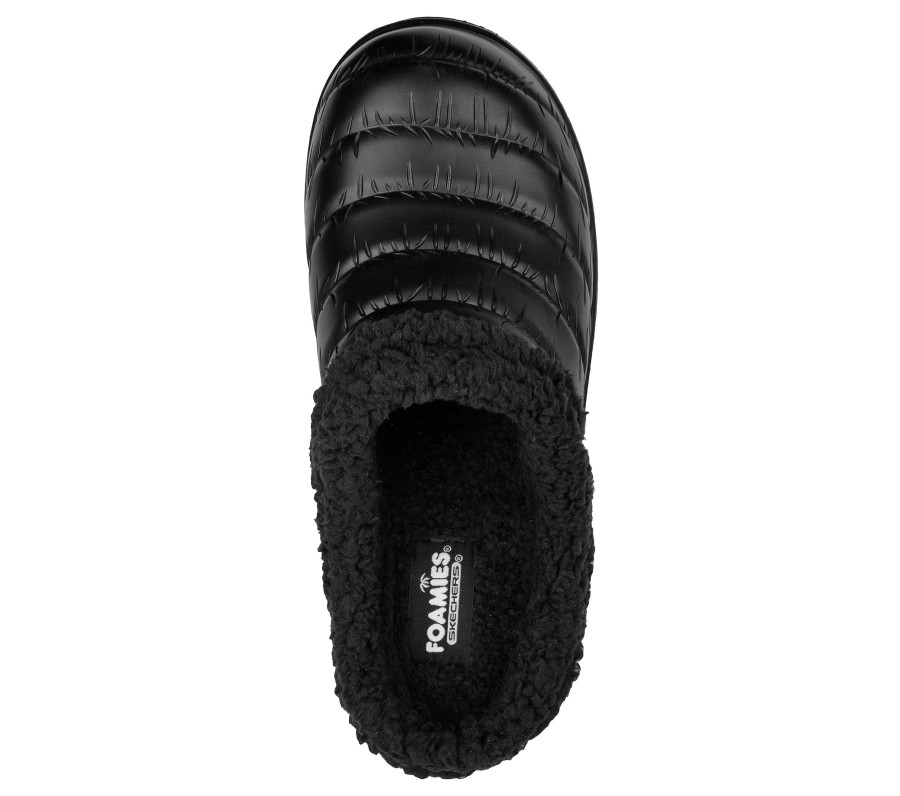 SKECHERS Foamies: Cozy Camper Lined - Cozy Adventure Black Slippers