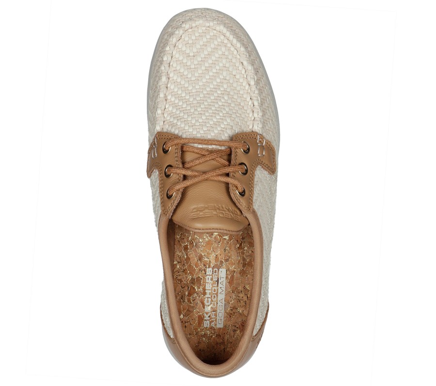 SKECHERS On-The-Go 2.0 - Raffia Palms Natural Boat Shoes