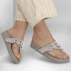 SKECHERS Arch Fit Vinyasa - Love 2 Sparkle Taupe / Pink Sandals