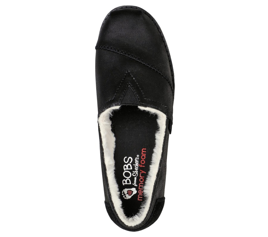 SKECHERS Bobs Chill Lugs - Warm Winters Black Slip-Ons