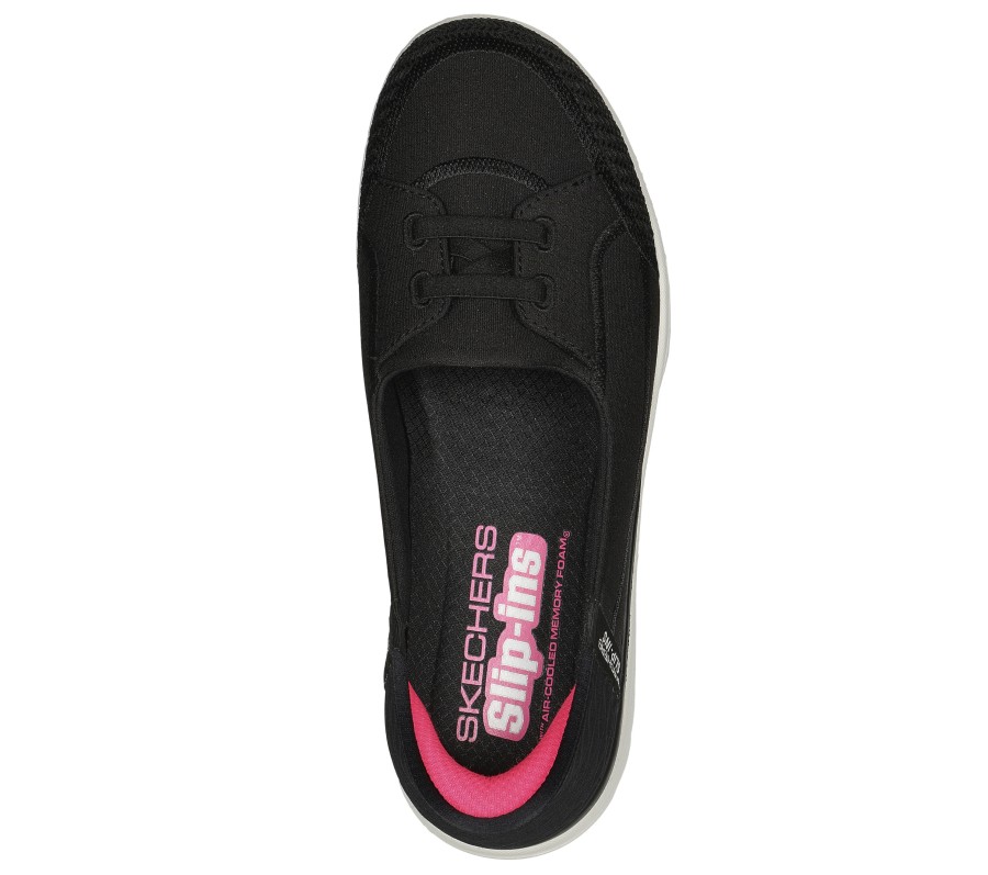 SKECHERS Skechers Slip-Ins: On-The-Go Flex - Top Notch Black / White Slip-Ons