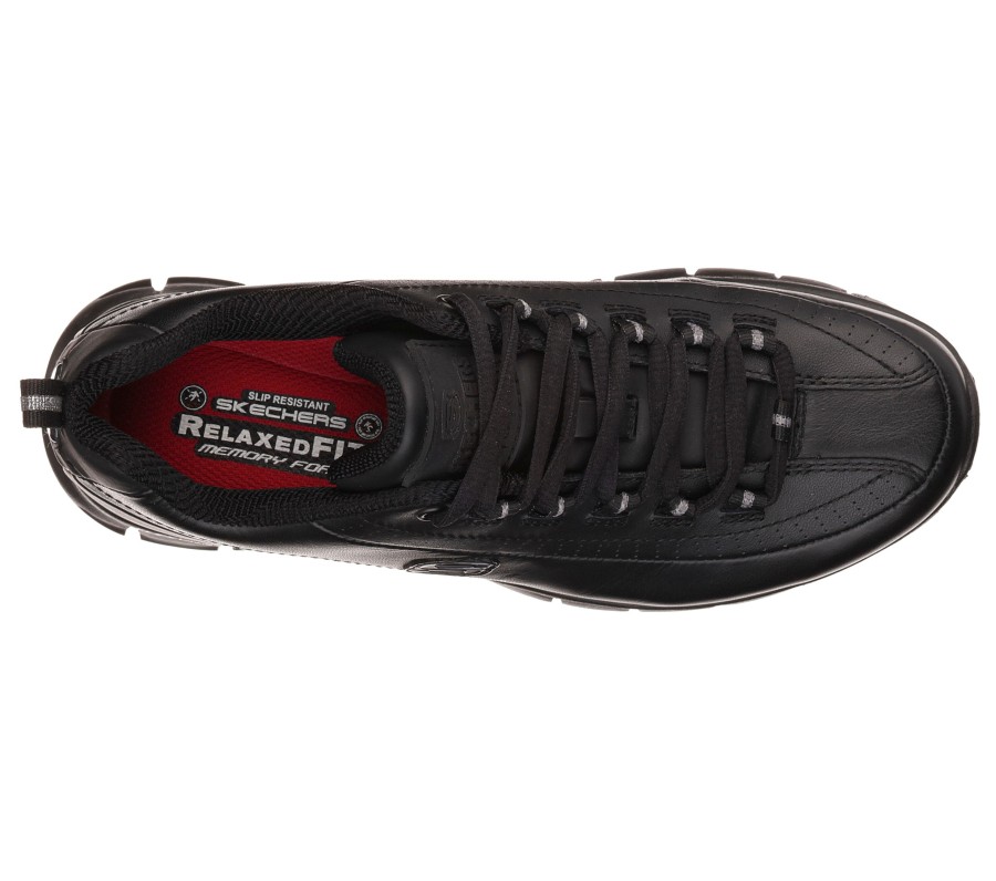 SKECHERS Work Relaxed Fit: Sure Track - Trickel Black Work & Safety