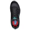 SKECHERS Work: Glide-Step Sr - Adilly Alloy Toe Black / Teal Work & Safety