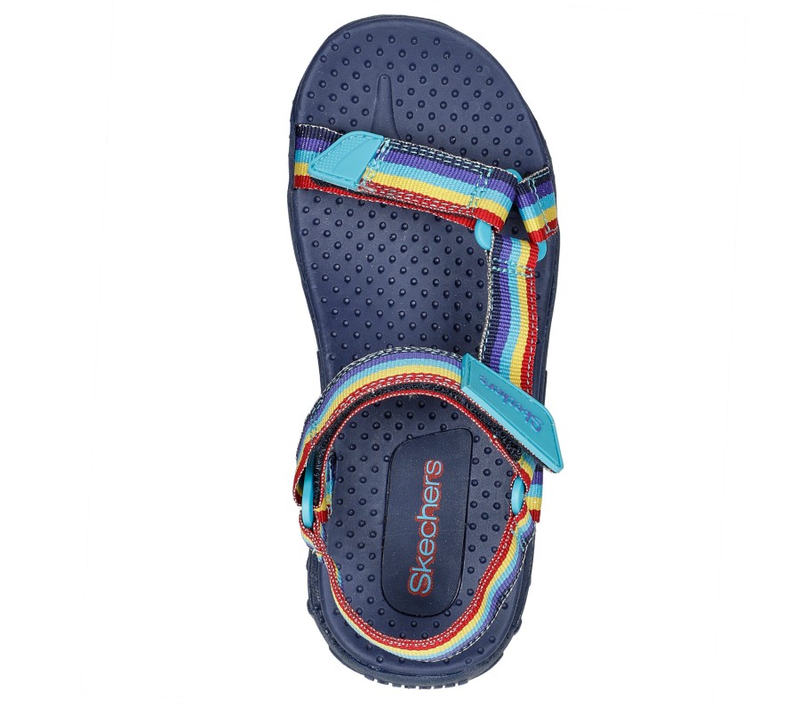 SKECHERS Reggae - Rainbow Trail Navy / Multi Sandals