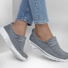 SKECHERS Go Walk 2 - Spring Fun Gray Slip-Ons