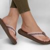 SKECHERS Relaxed Fit: Asana - Bloom Crush Brown / Multi Sandals