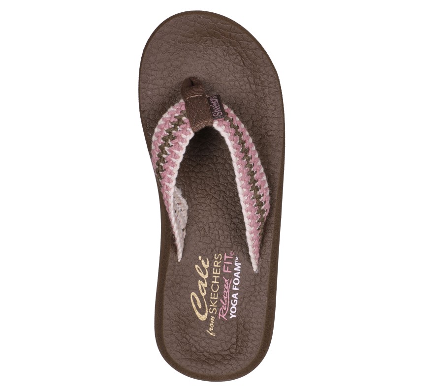 SKECHERS Relaxed Fit: Asana - Bloom Crush Brown / Multi Sandals