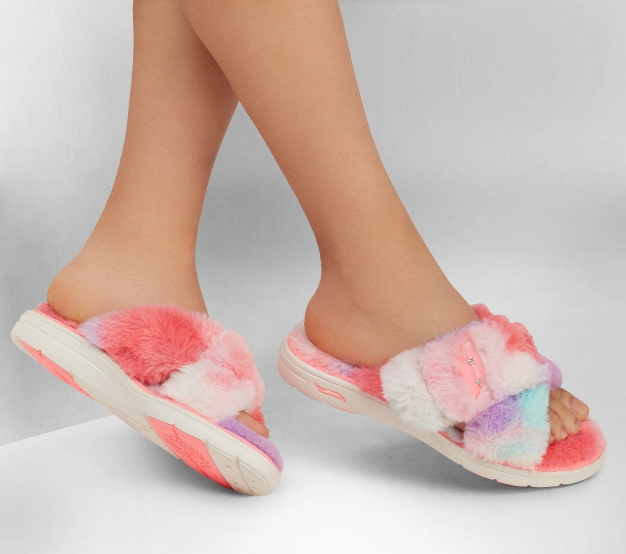 SKECHERS Skechers Go Lounge: Arch Fit Lounge - Excite Pink / Multi Slippers