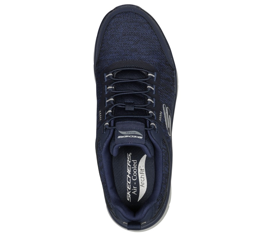 SKECHERS Relaxed Fit: Arch Fit D'Lux - Greeley Navy Athletic Sneakers