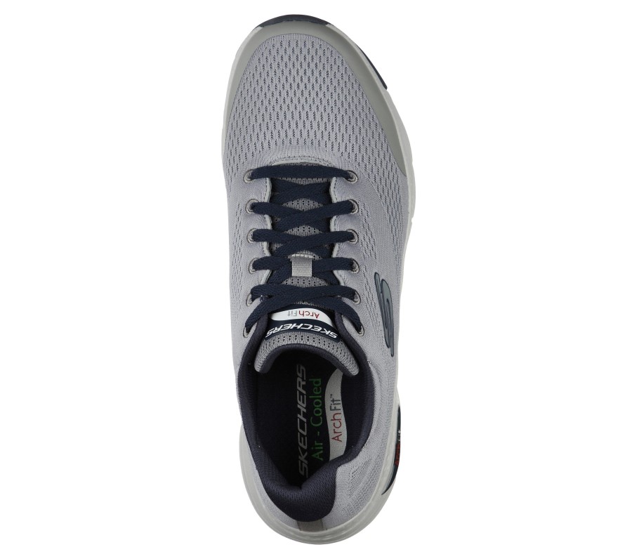 SKECHERS Skechers Arch Fit Gray / Navy Athletic Sneakers