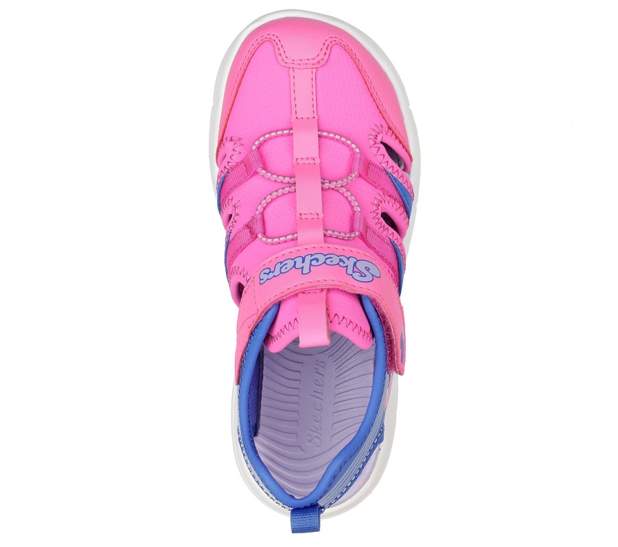 SKECHERS Flex Splash - Epic Breeze Hot Pink / Blue Sandals