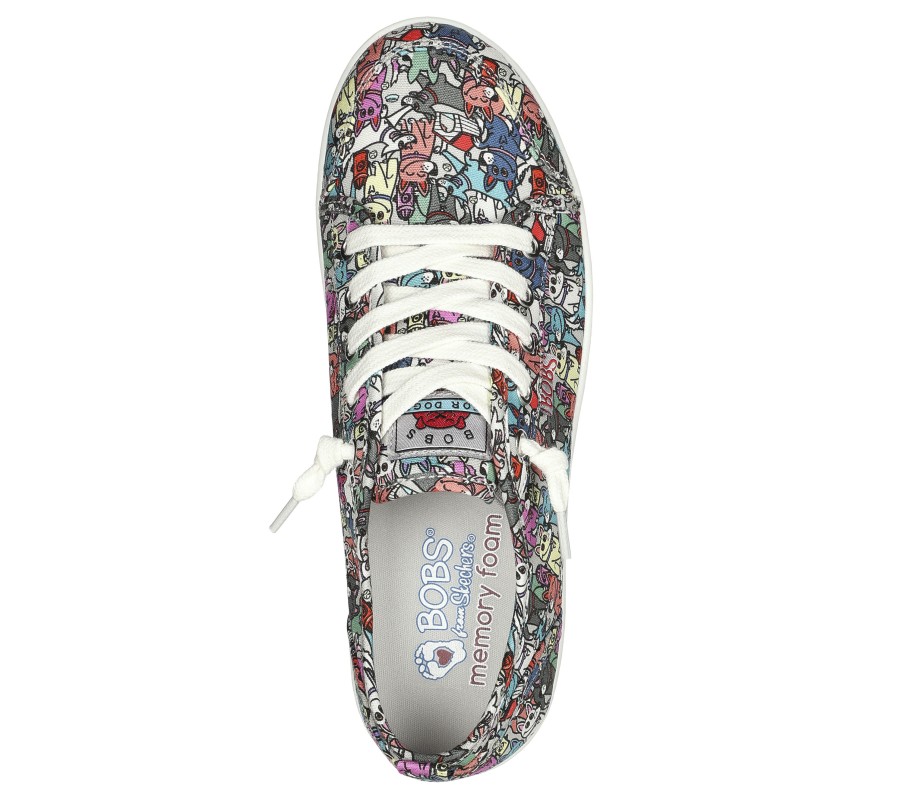 SKECHERS Bobs B Cute - Friends Fur-Ever Gray / Multi Slip-Ons