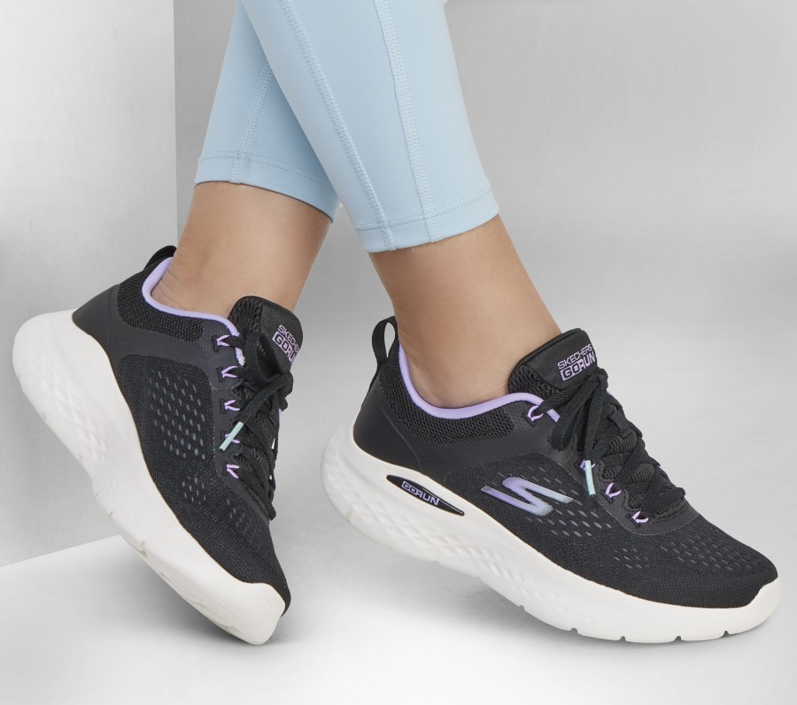 SKECHERS Go Run Lite Black / Purple Lace Up