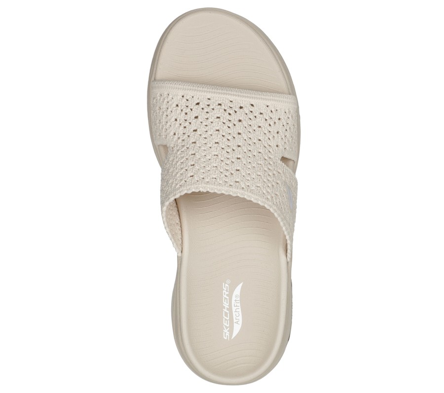 SKECHERS Go Walk Arch Fit Sandal - Rejoice Natural Sandals