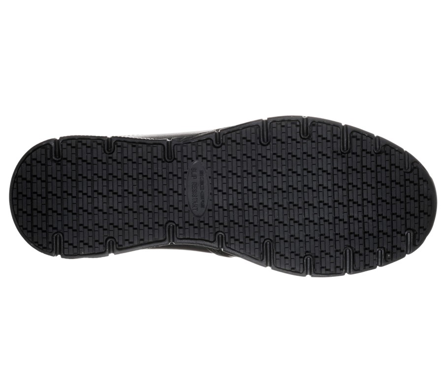 SKECHERS Work Relaxed Fit: Nampa - Groton Sr Black Work & Safety