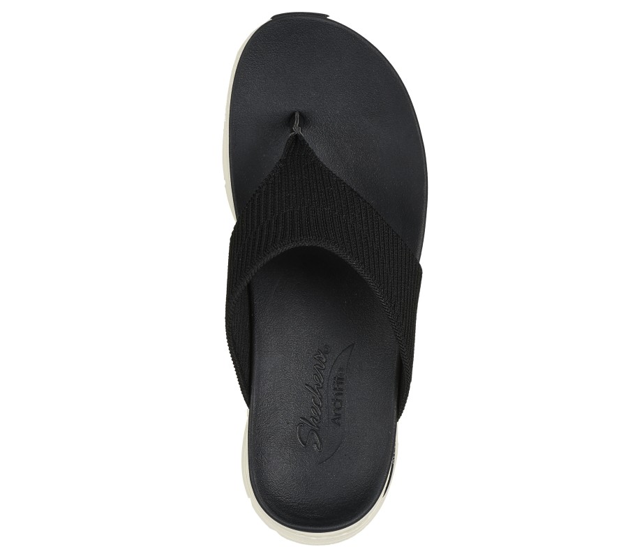 SKECHERS Arch Fit - Easy Day Black Sandals