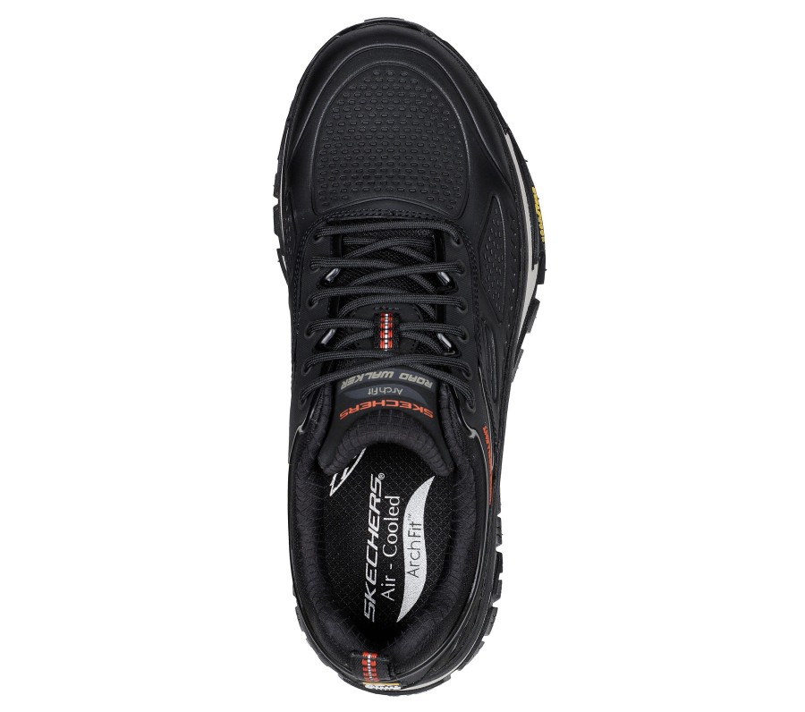 SKECHERS Relaxed Fit: Arch Fit Road Walker - Recon Black Athletic Sneakers