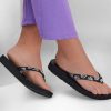 SKECHERS Meditation - Love Letter Black Sandals