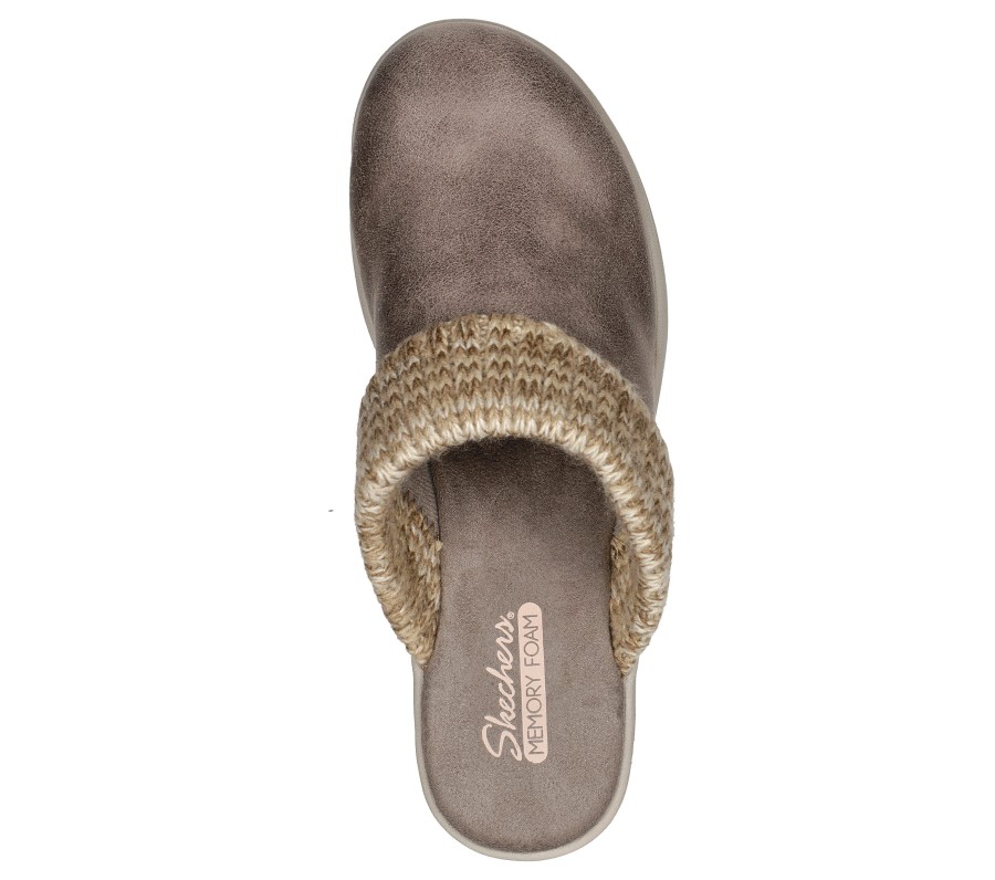 SKECHERS Pier-Lite - Find Joy Dark Taupe Wedges