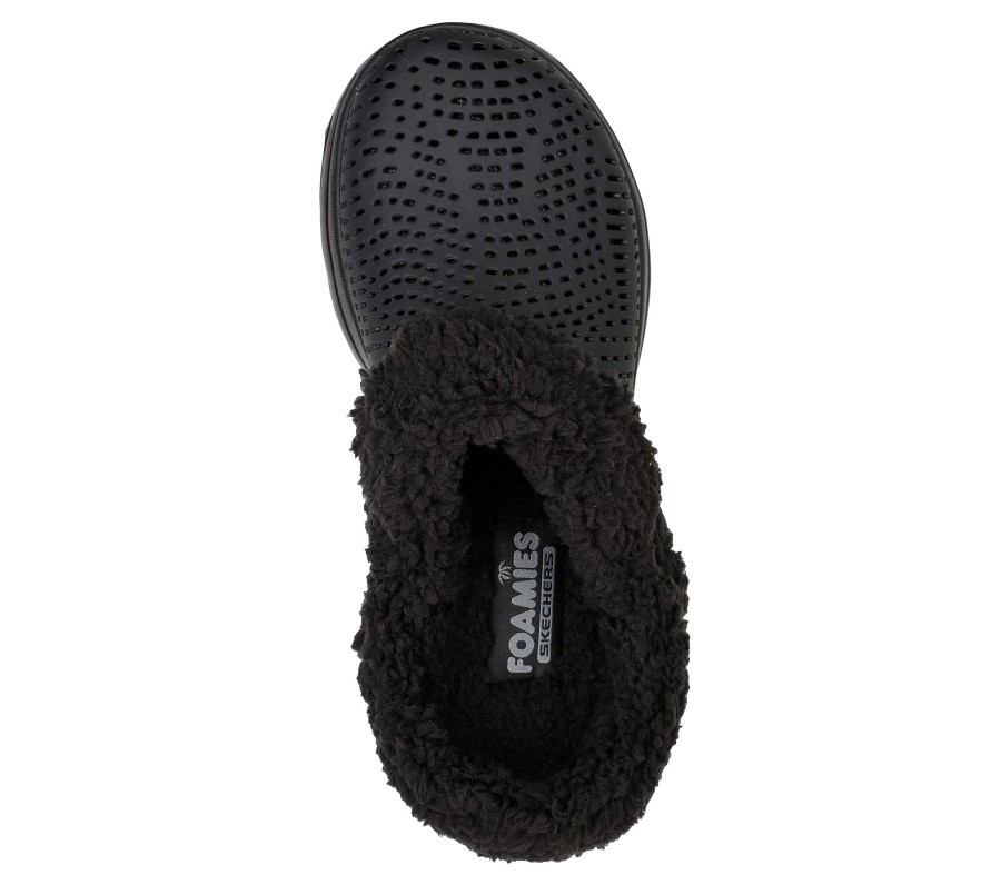 SKECHERS Foamies: Skechers Gowalk 5 - Relax Black Slippers