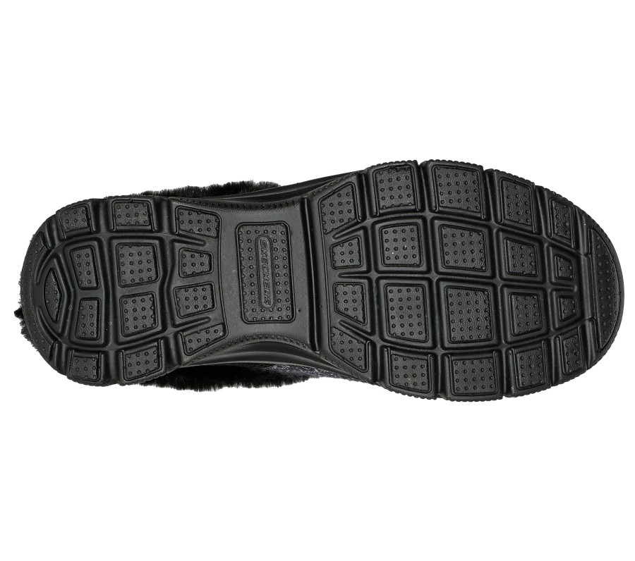 SKECHERS Relaxed Fit: Easy Going - Pretty Cozy Black Slippers