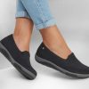 SKECHERS Relaxed Fit: Arch Fit Reggae Cup - Rivers Black Slip-Ons