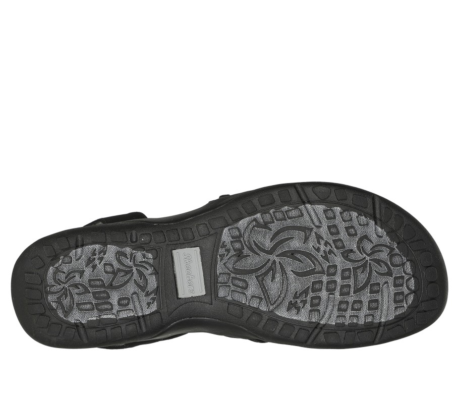 SKECHERS Reggae Slim - Sunnyside Black Sandals