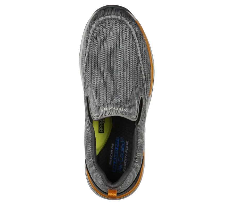 SKECHERS Relaxed Fit: Remaxed - Edlow Charcoal Slip-Ons