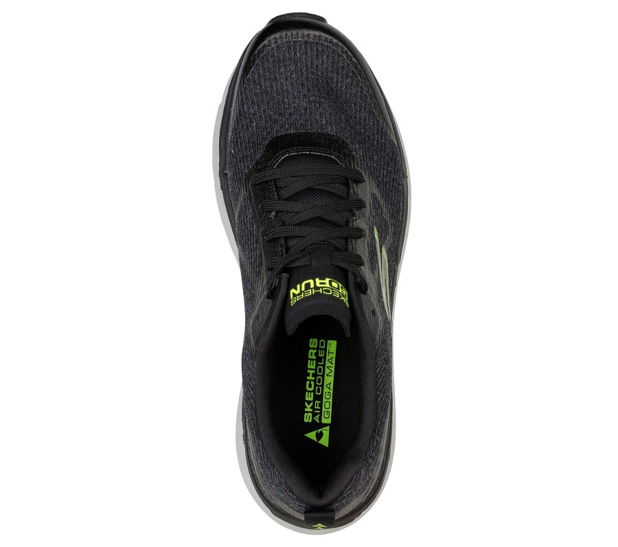 SKECHERS Skechers Max Cushioning Premier - Your Planet Black / Lime Athletic Sneakers