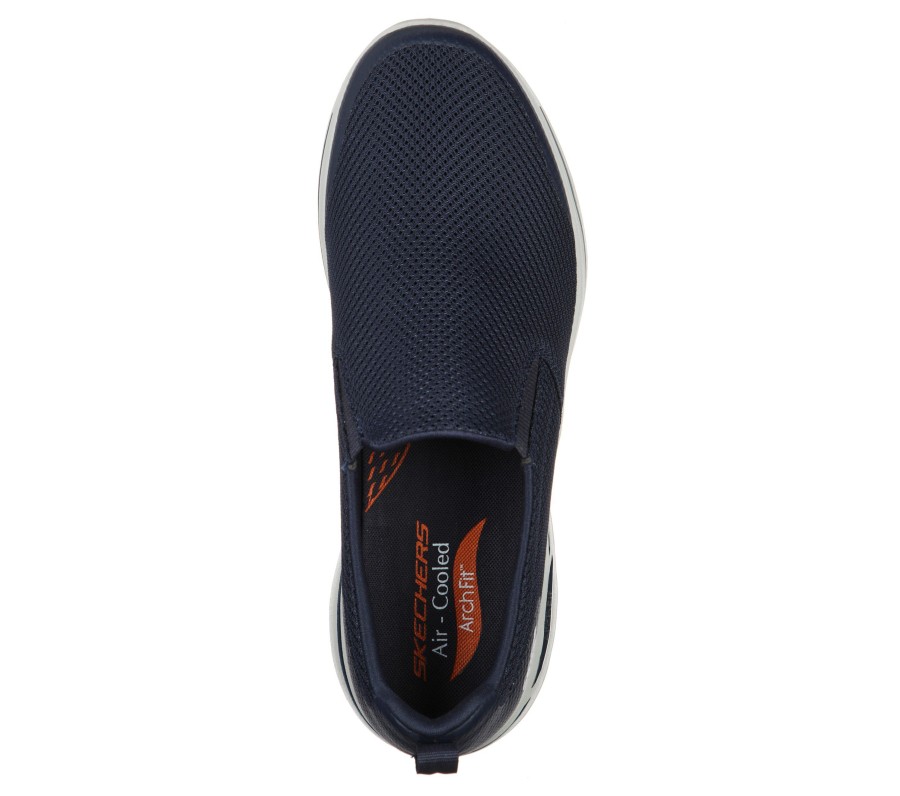 SKECHERS Skechers Gowalk Arch Fit - Togpath Navy / Gray Slip-Ons