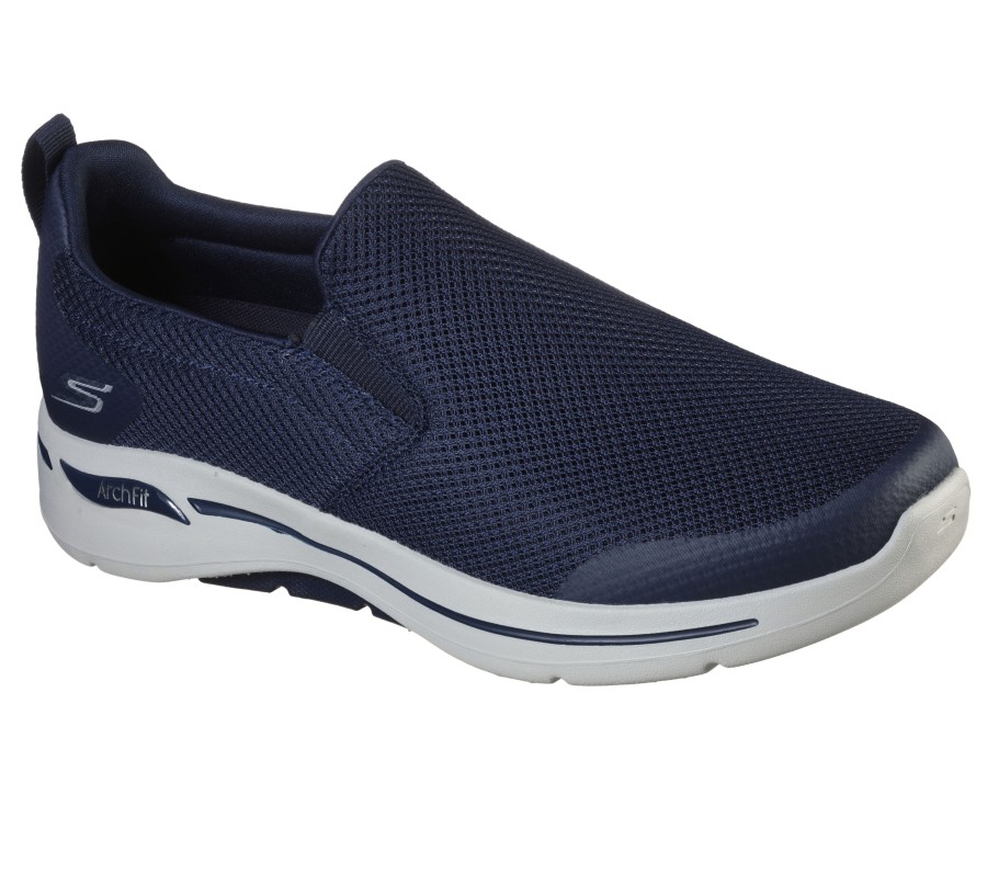 SKECHERS Skechers Gowalk Arch Fit - Togpath Navy / Gray Slip-Ons