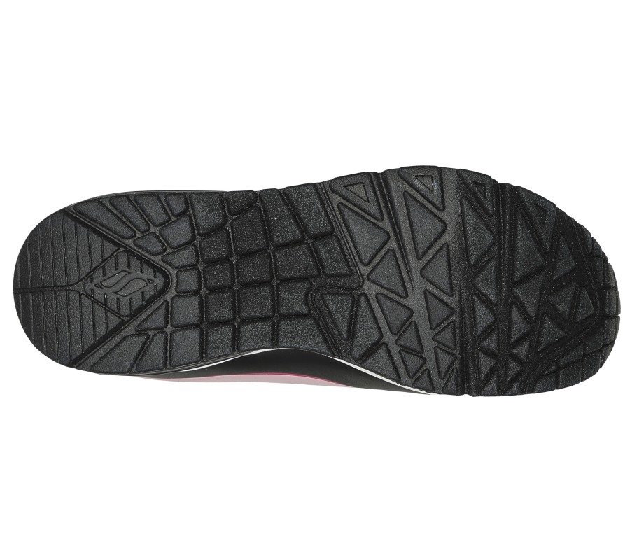 SKECHERS Dvf: Uno - Beso Black / Pink Lace Up