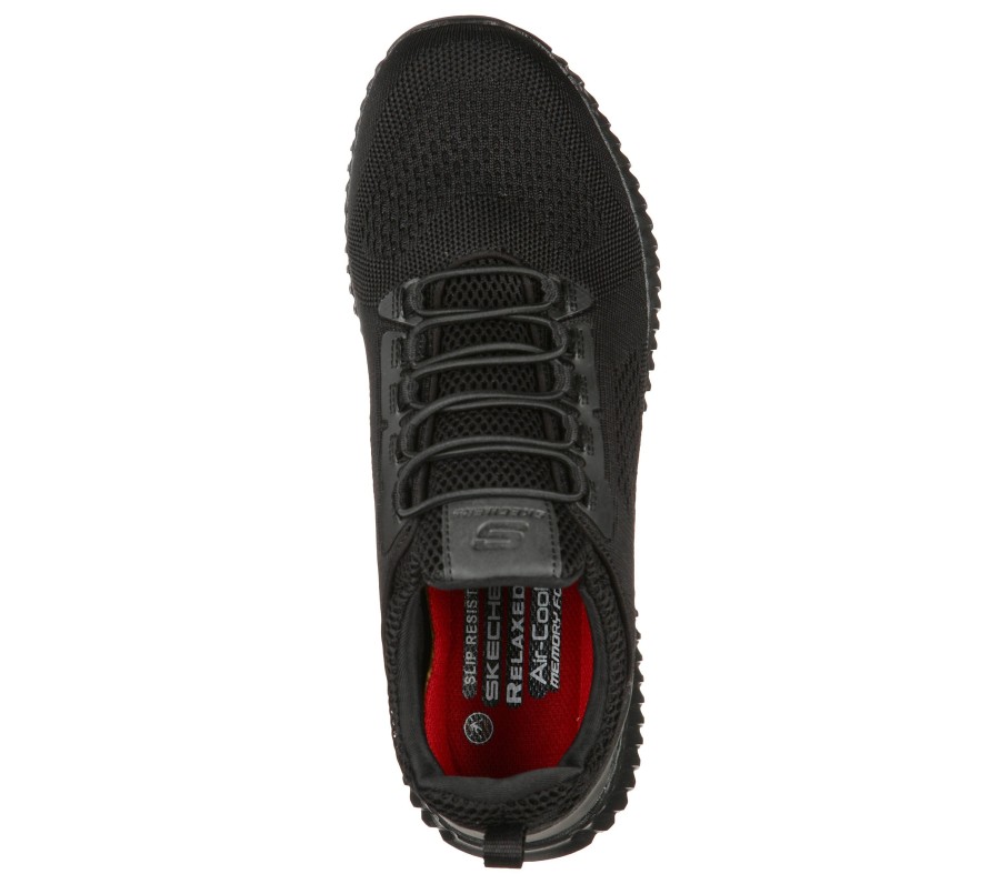 SKECHERS Work Relaxed Fit: Cessnock Sr Black Work & Safety