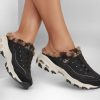 SKECHERS Skechers D'Lites - Plush Cloud Black Slip-Ons