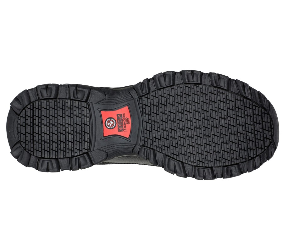 SKECHERS Work: Soft Stride - Stiney St Black Work & Safety