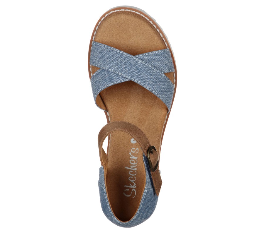 SKECHERS Lil Bobs Desert Kiss - Humble Horizon Denim Sandals