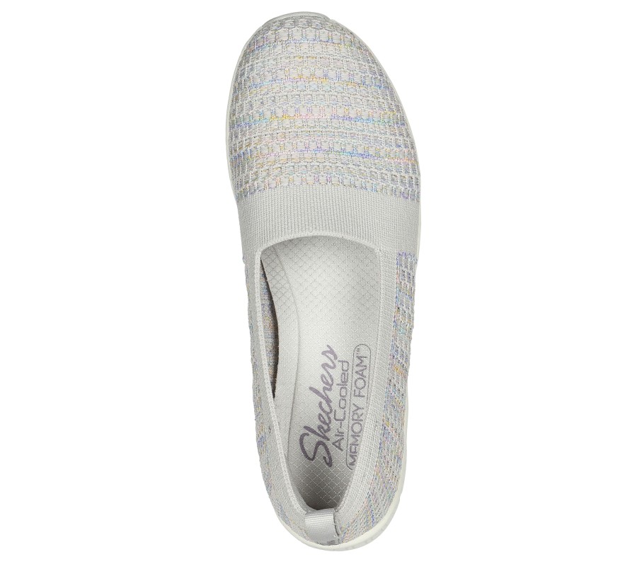 SKECHERS Be-Cool - Sherbet Skies Gray / Multi Slip-Ons