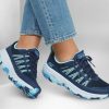 SKECHERS Go Run Trail Altitude - Reaction Navy / Aqua Lace Up