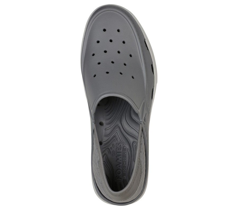 SKECHERS Foamies: Vista - Crossroads Charcoal Slip-Ons