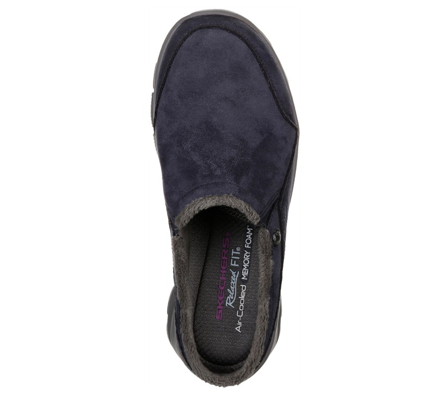 SKECHERS Relaxed Fit: Easy Going - Latte Navy Slippers